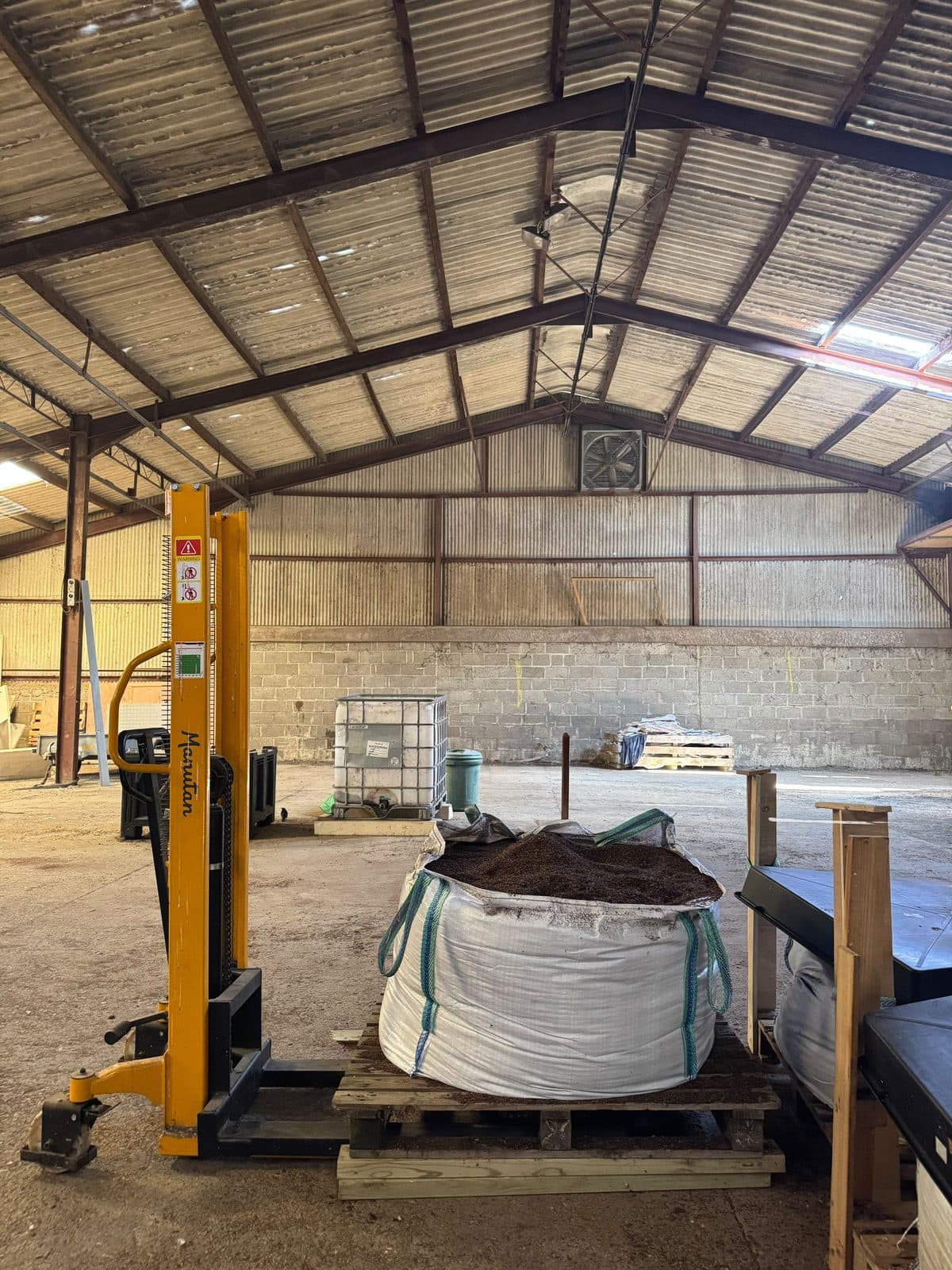 Frass composting on site at Home Farm